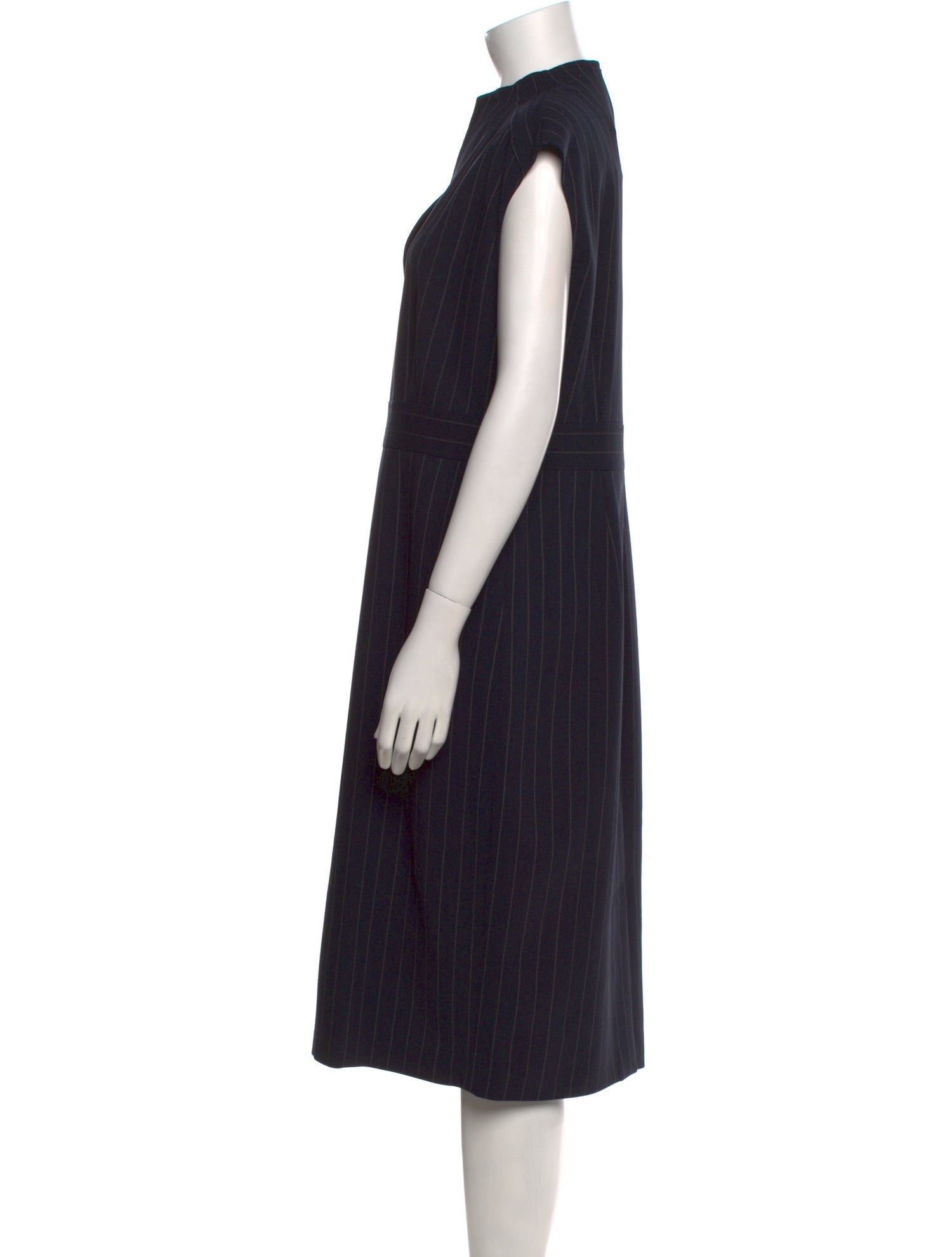 Max Mara Virgin Wool Midi Length Dress