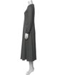 Max Mara Scoop Neck Long Dress