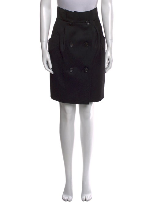 Max Mara Virgin Wool Knee-Length Skirt