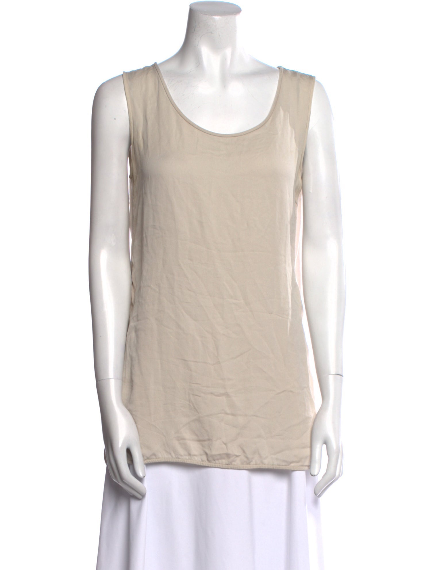 Max Mara Scoop Neck Sleeveless Top