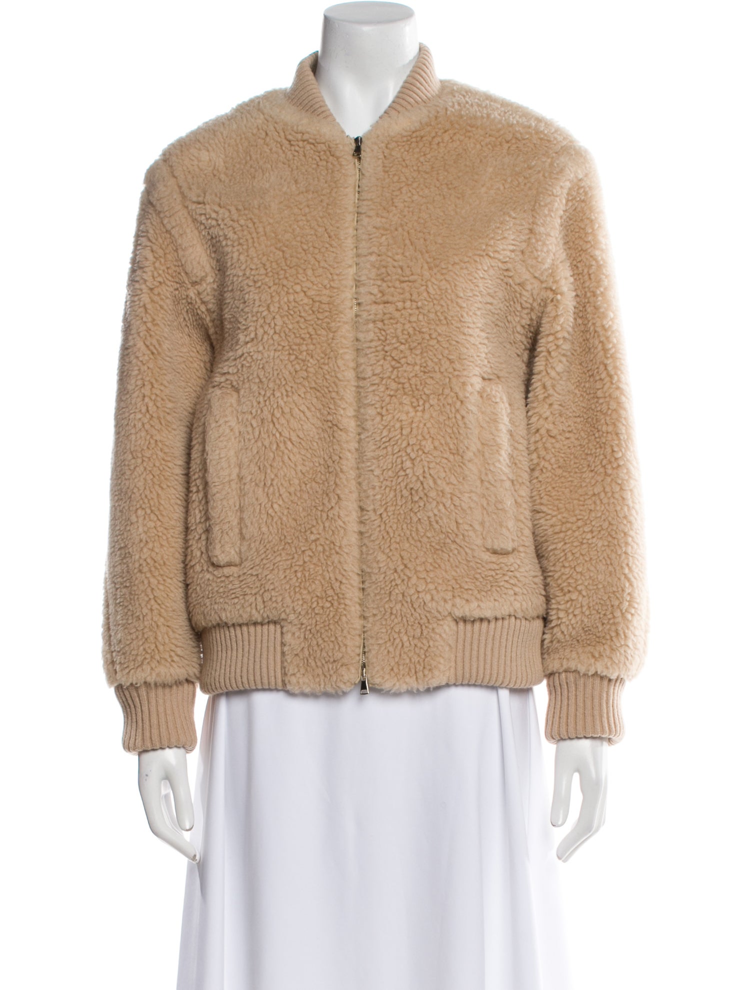 Max Mara Camel Hair Bomber Jacket
