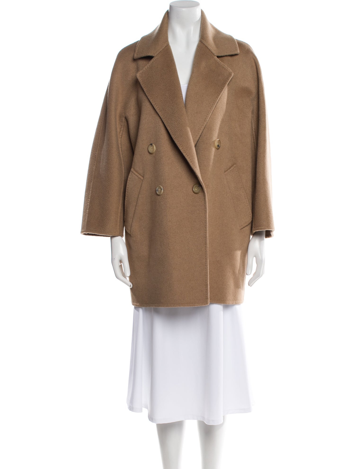 Max Mara Cashmere Faux Fur Coat