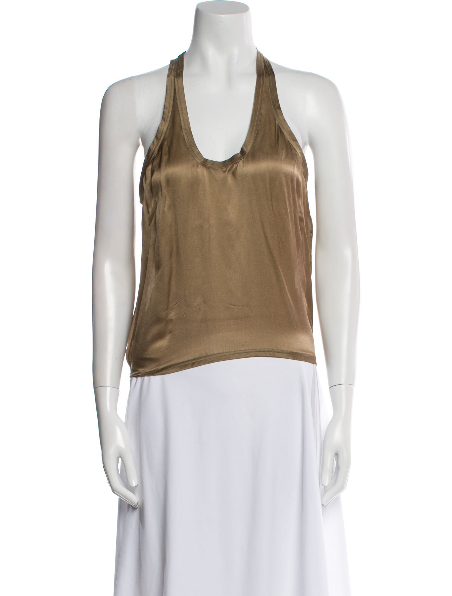 Max Mara Silk Halterneck Top