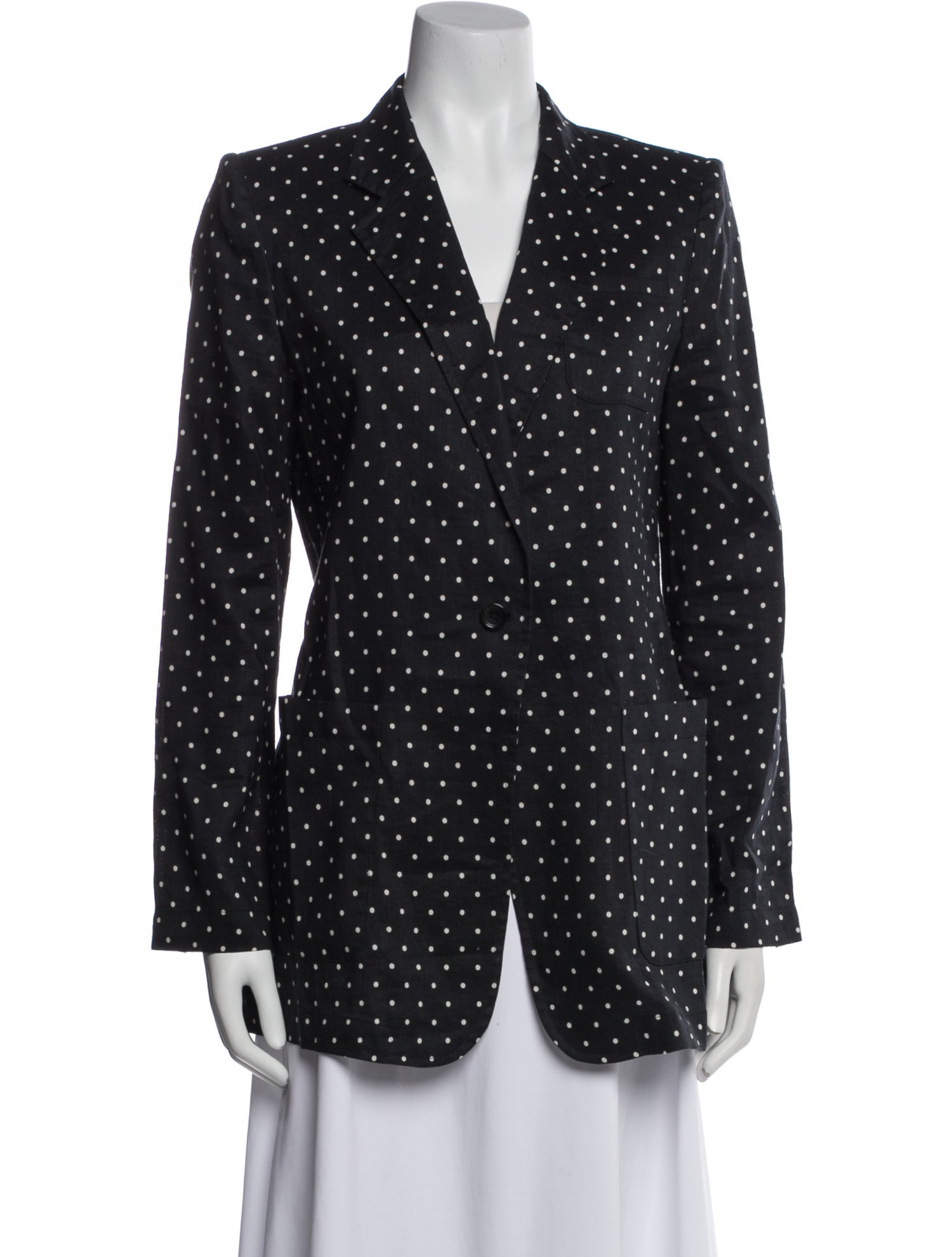 Max Mara Polka Dot Print Blazer