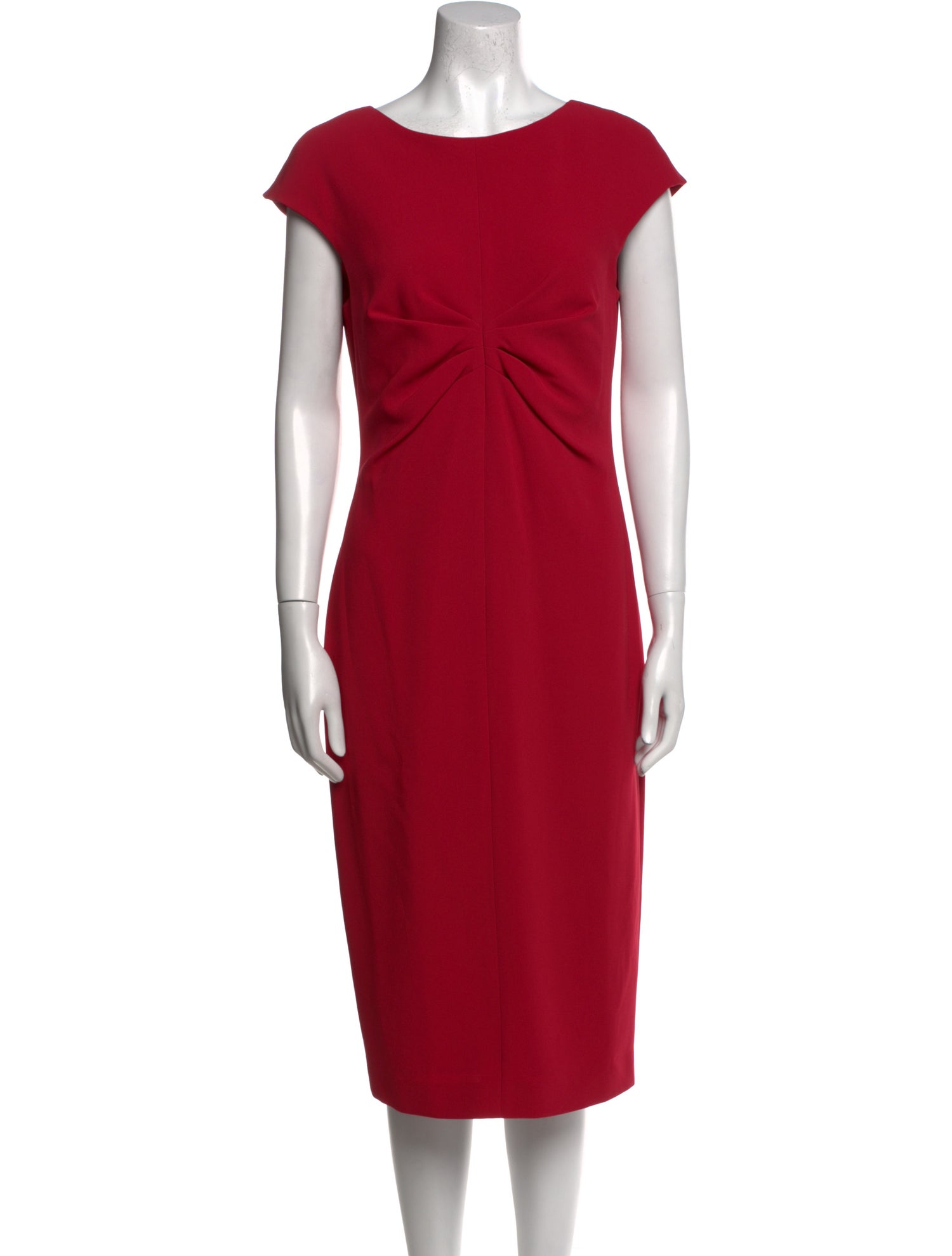 Max Mara Bateau Neckline Midi Length Dress