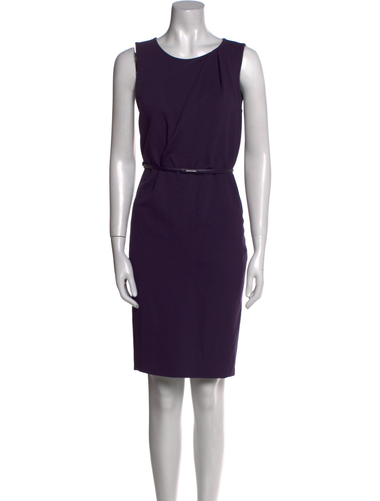 Max Mara Scoop Neck Knee-Length Dress