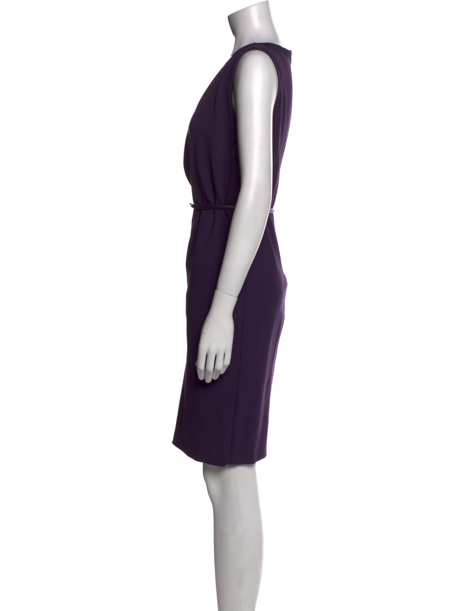 Max Mara Scoop Neck Knee-Length Dress