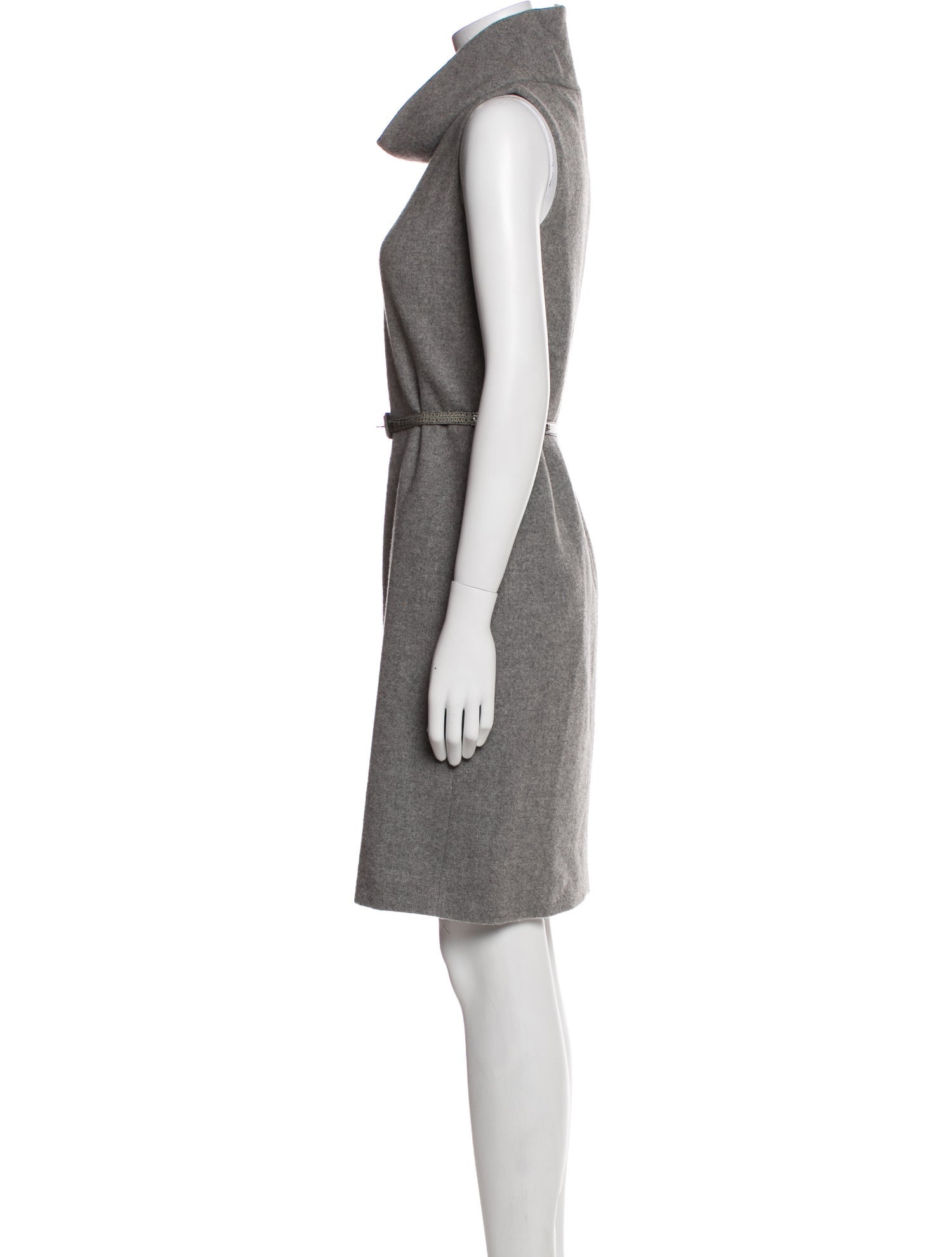 Max Mara Virgin Wool Knee-Length Dress
