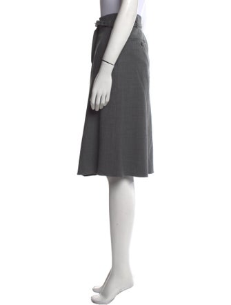 Max Mara Virgin Wool Knee-Length Skirt