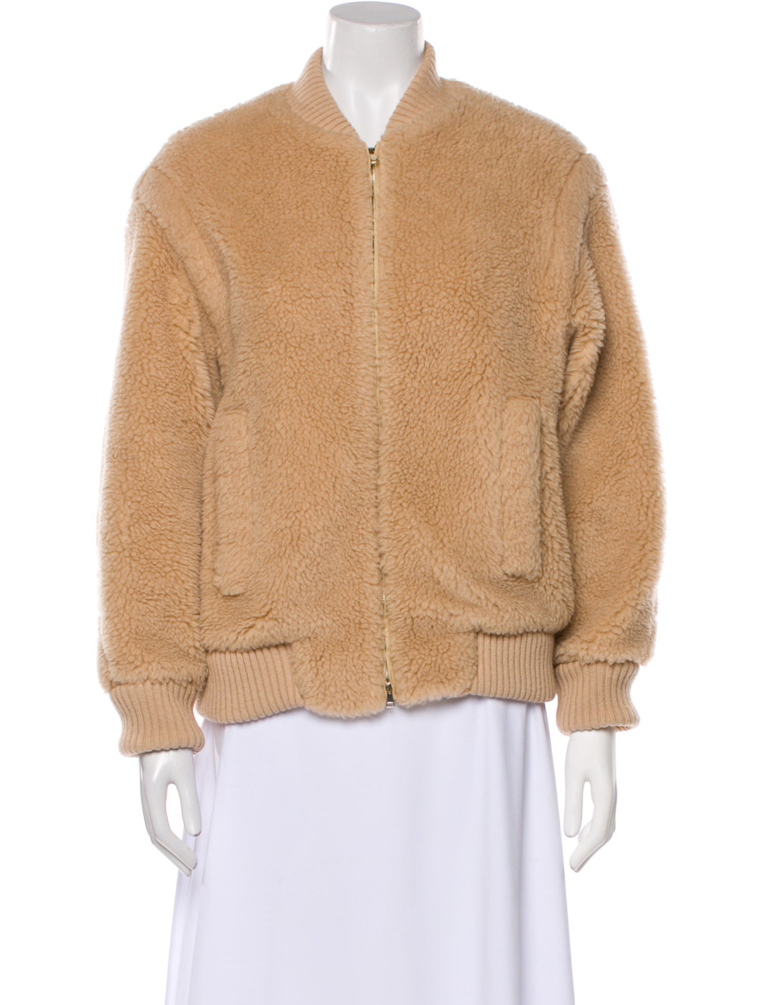 Max Mara Camel Hair Bomber Jacket