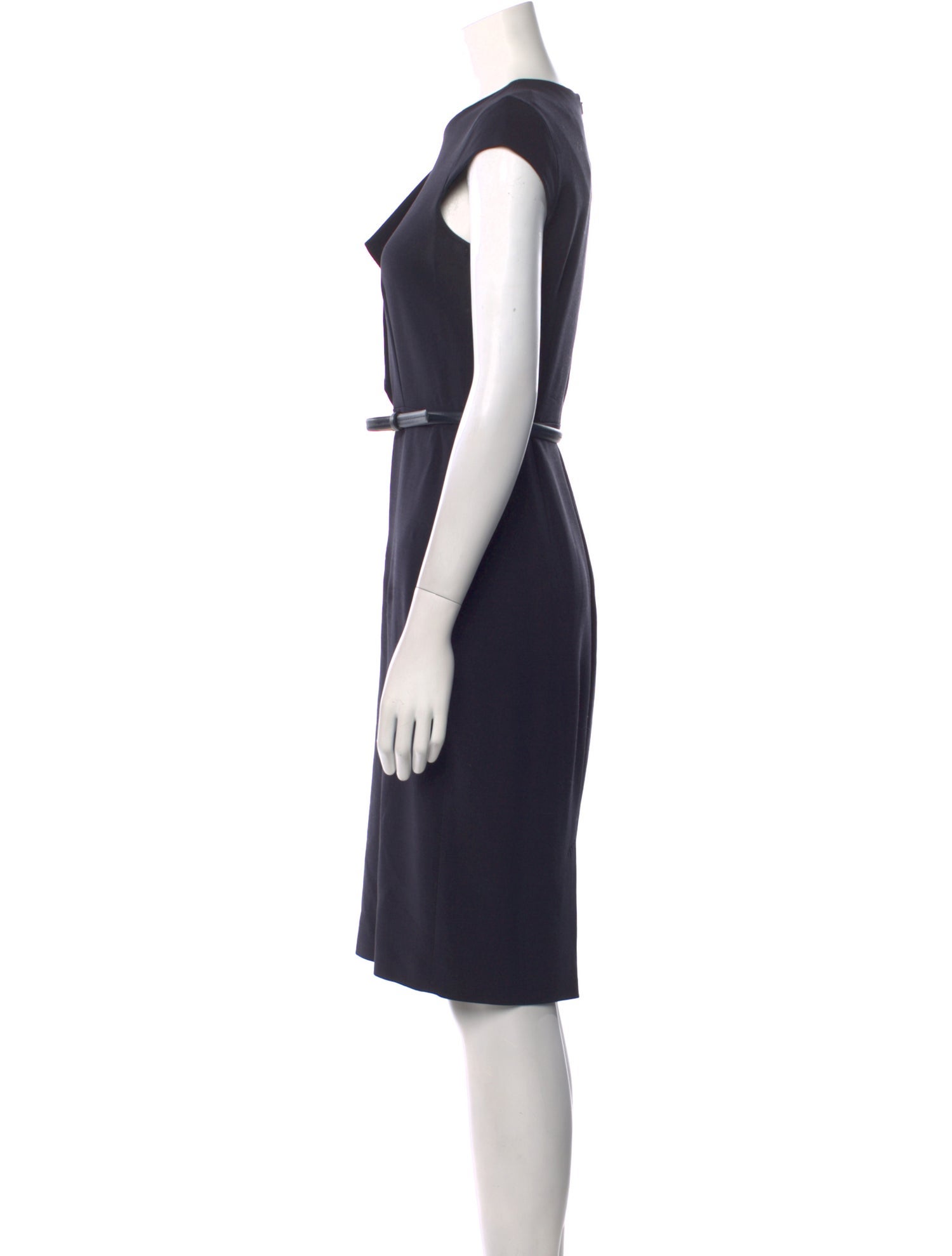 Max Mara Virgin Wool Knee-Length Dress