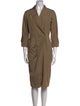 Max Mara V-Neck Midi Length Dress