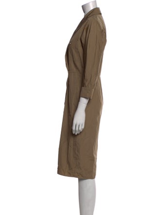 Max Mara V-Neck Midi Length Dress