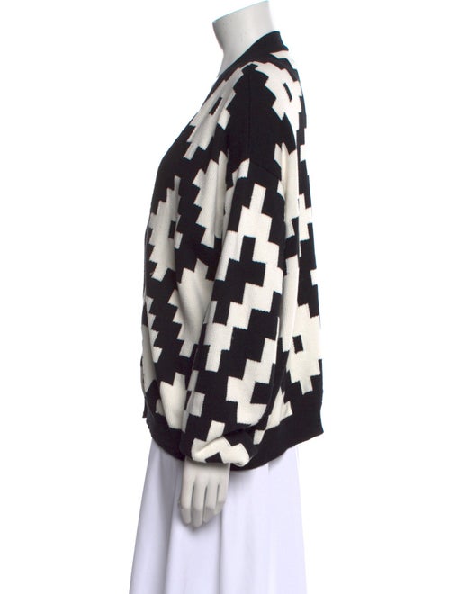 Max Mara Printed V-Neck Sweater