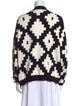 Max Mara Printed V-Neck Sweater