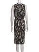 Max Mara Printed Midi Length Dress
