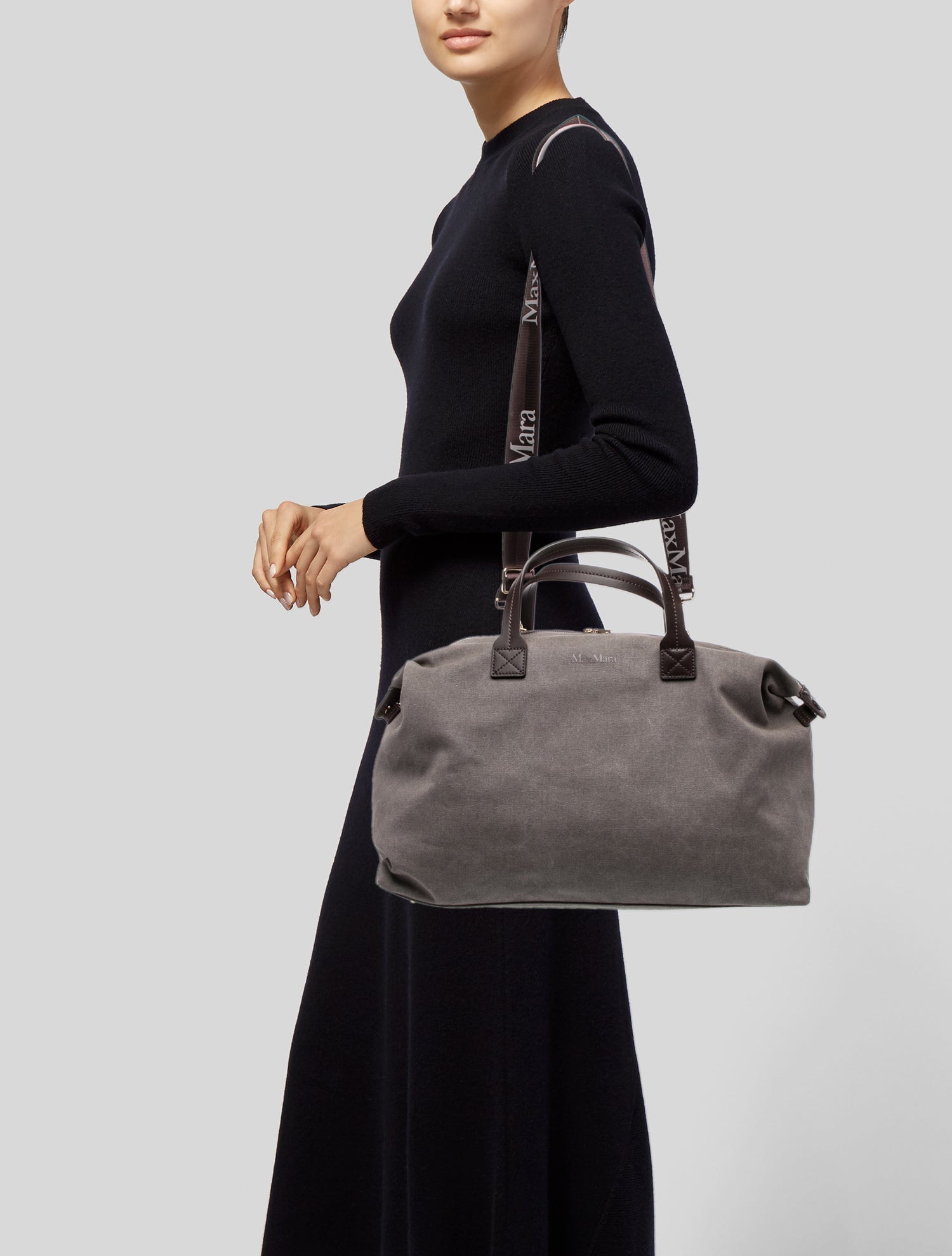 Max Mara Canvas Shoulder Bag