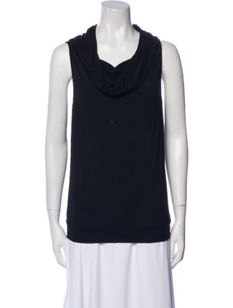 Max Mara Cowl Neck Sleeveless Top