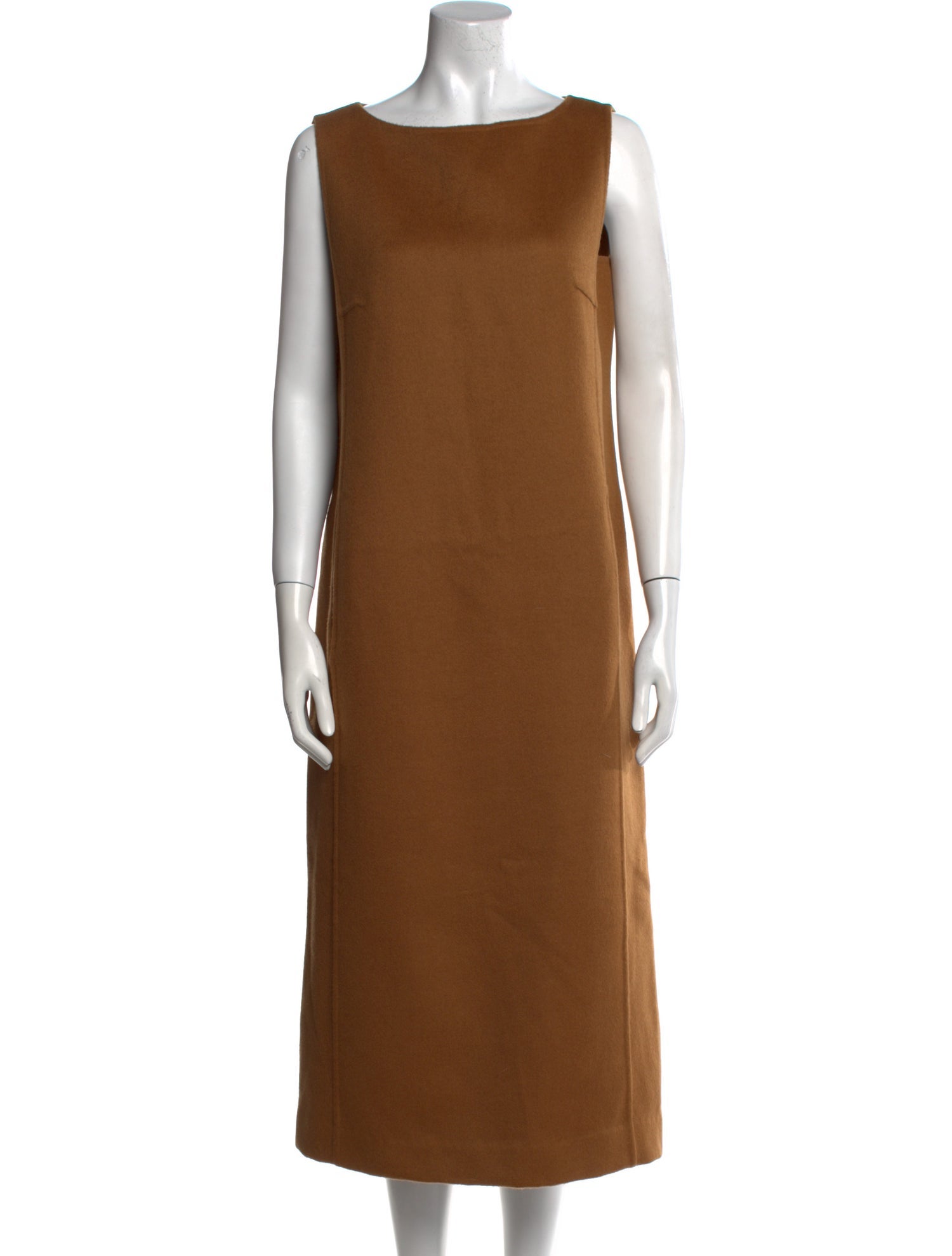 Max Mara Bateau Neckline Midi Length Dress