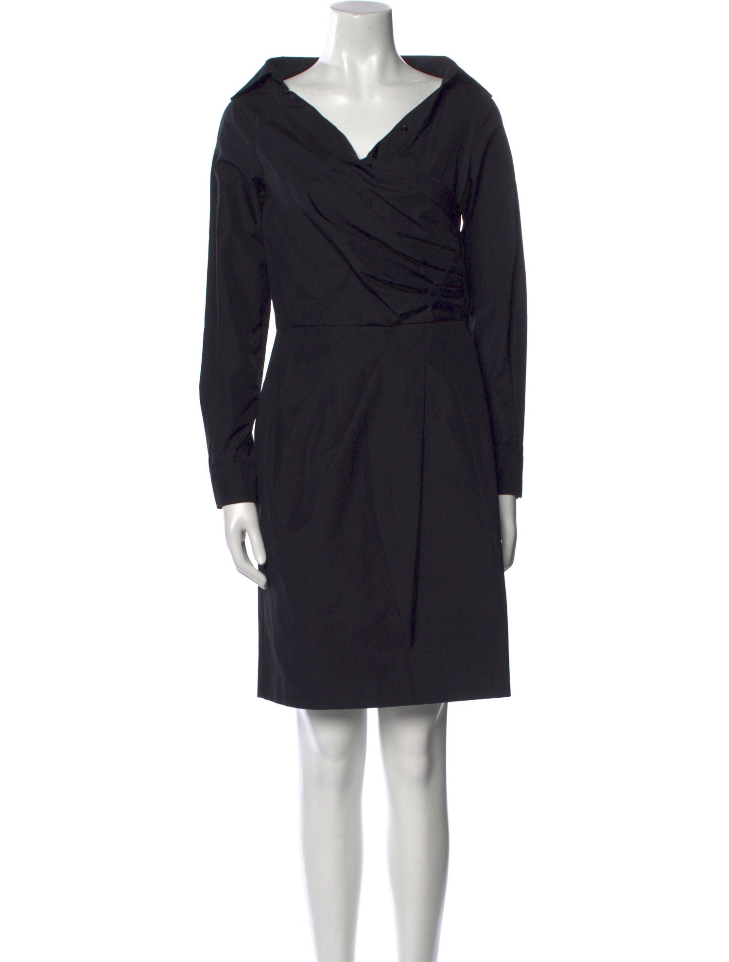 Max Mara V-Neck Knee-Length Dress