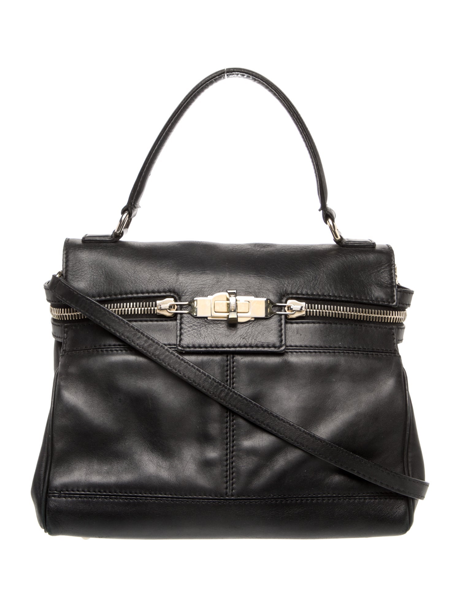 Max Mara Leather Top Handle Bag