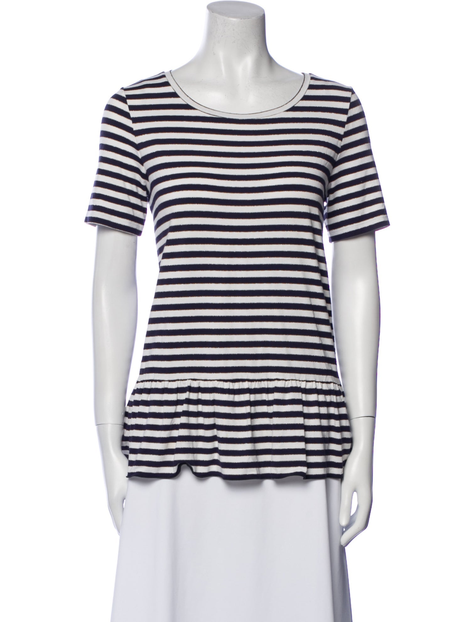 Max Mara Striped Scoop Neck T-Shirt