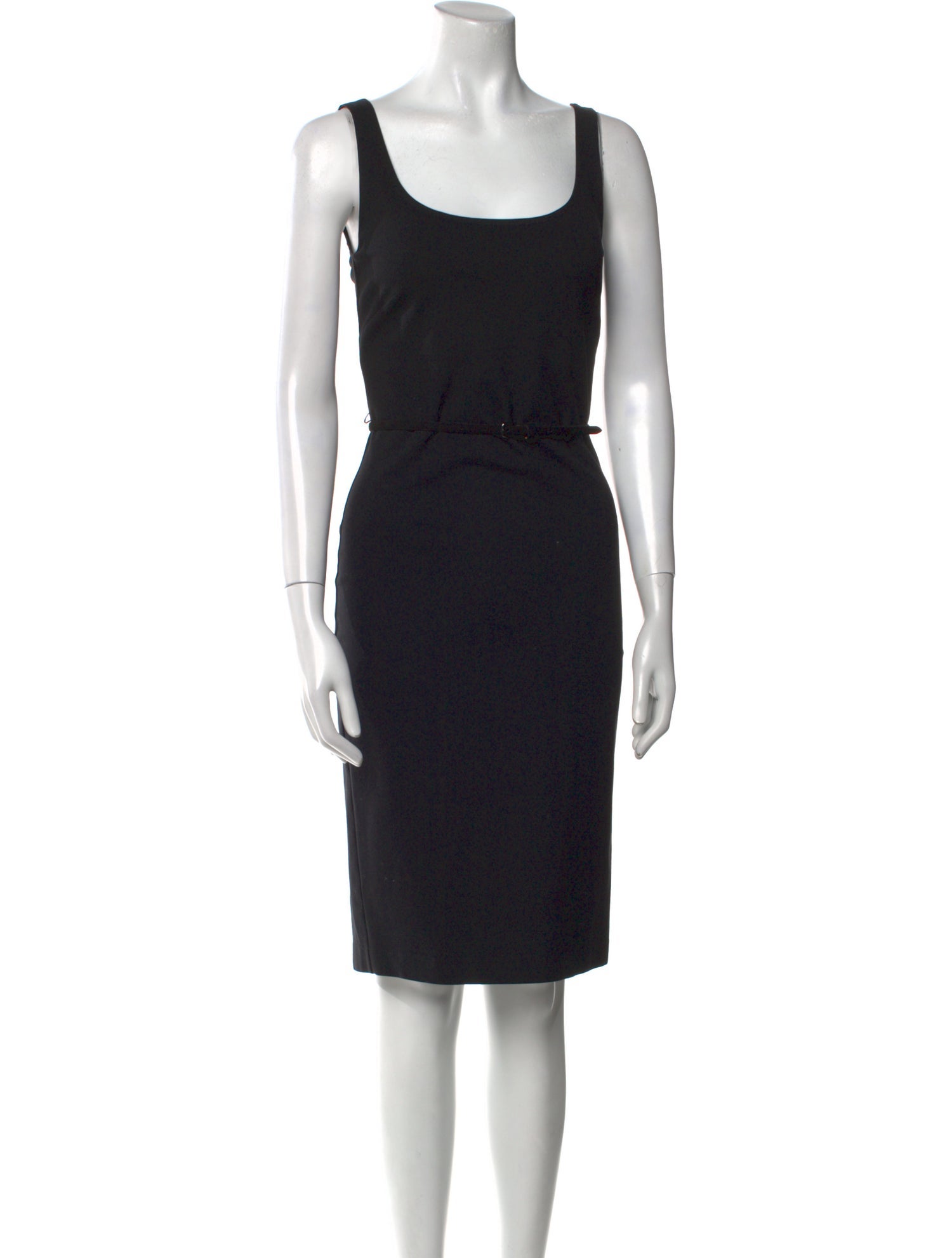 Max Mara Scoop Neck Knee-Length Dress