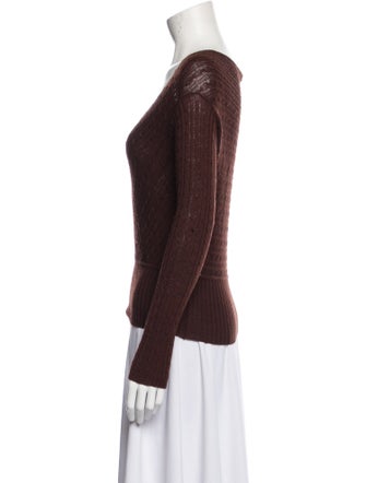 Max Mara Virgin Wool V-Neck Sweater