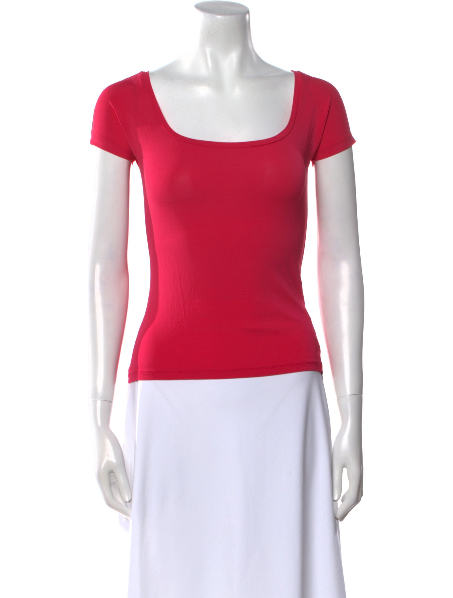 Max Mara Square Neckline Short Sleeve T-Shirt