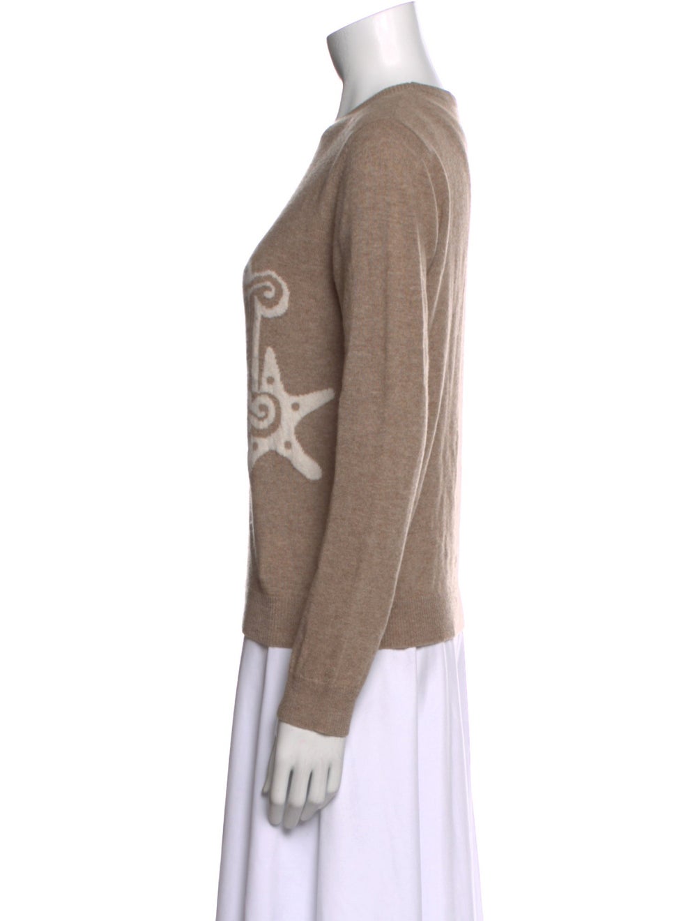 Max Mara Pullover Neutrals Printed Long Sleeve - image 2