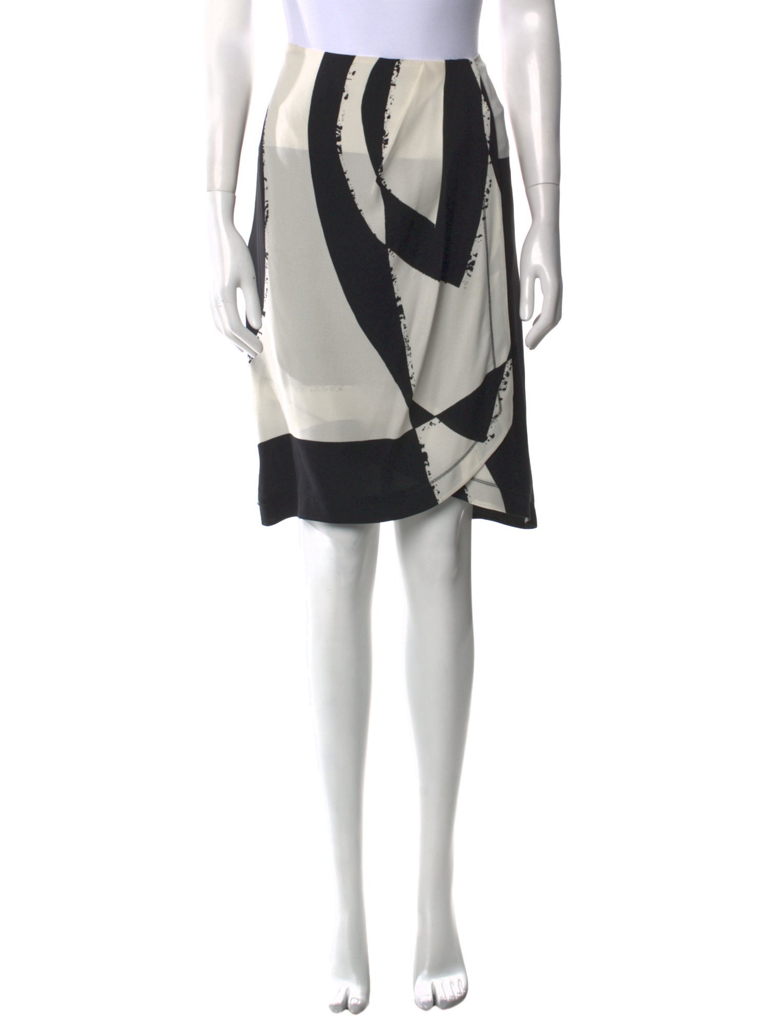 Max Mara Silk Knee-Length Skirt