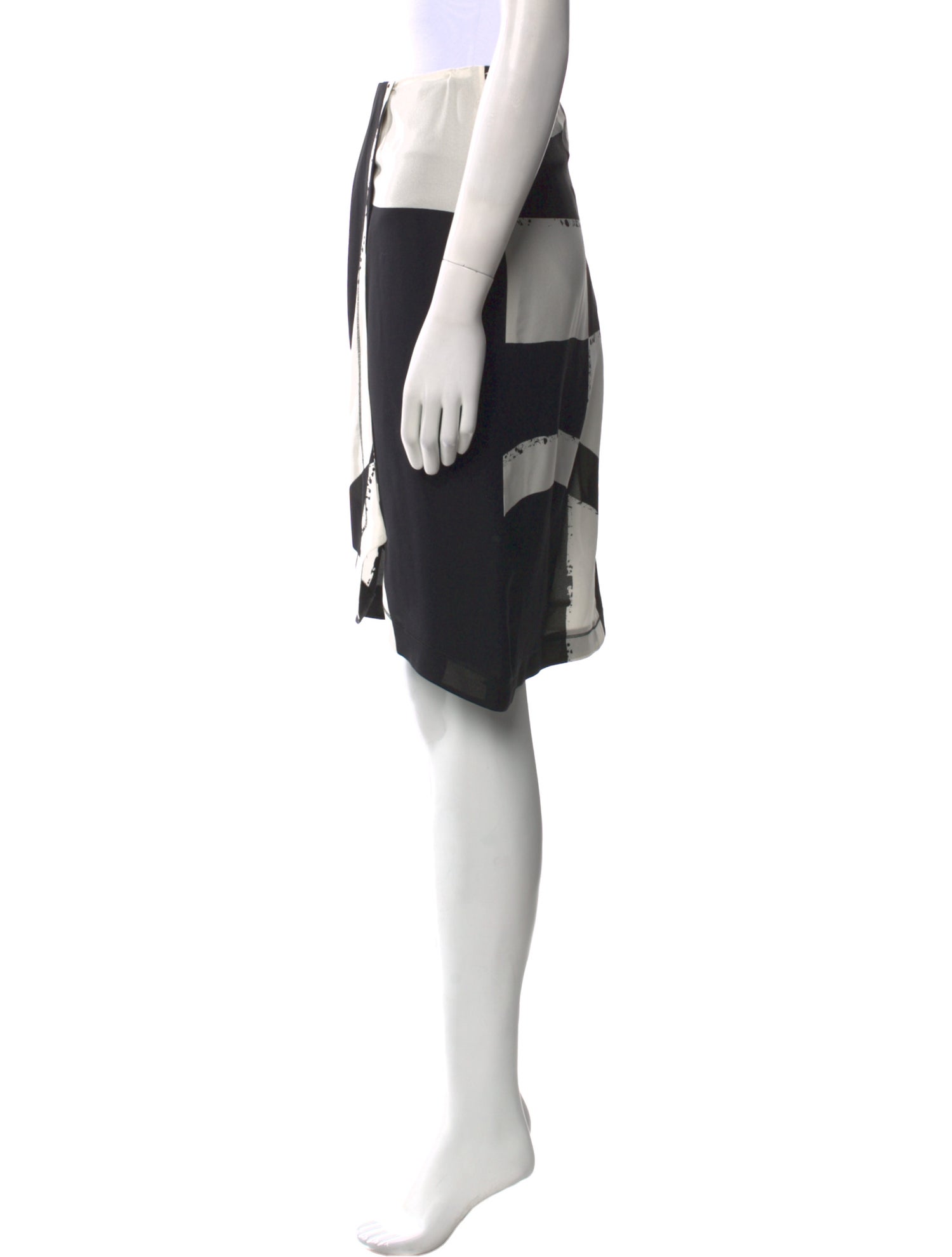 Max Mara Silk Knee-Length Skirt