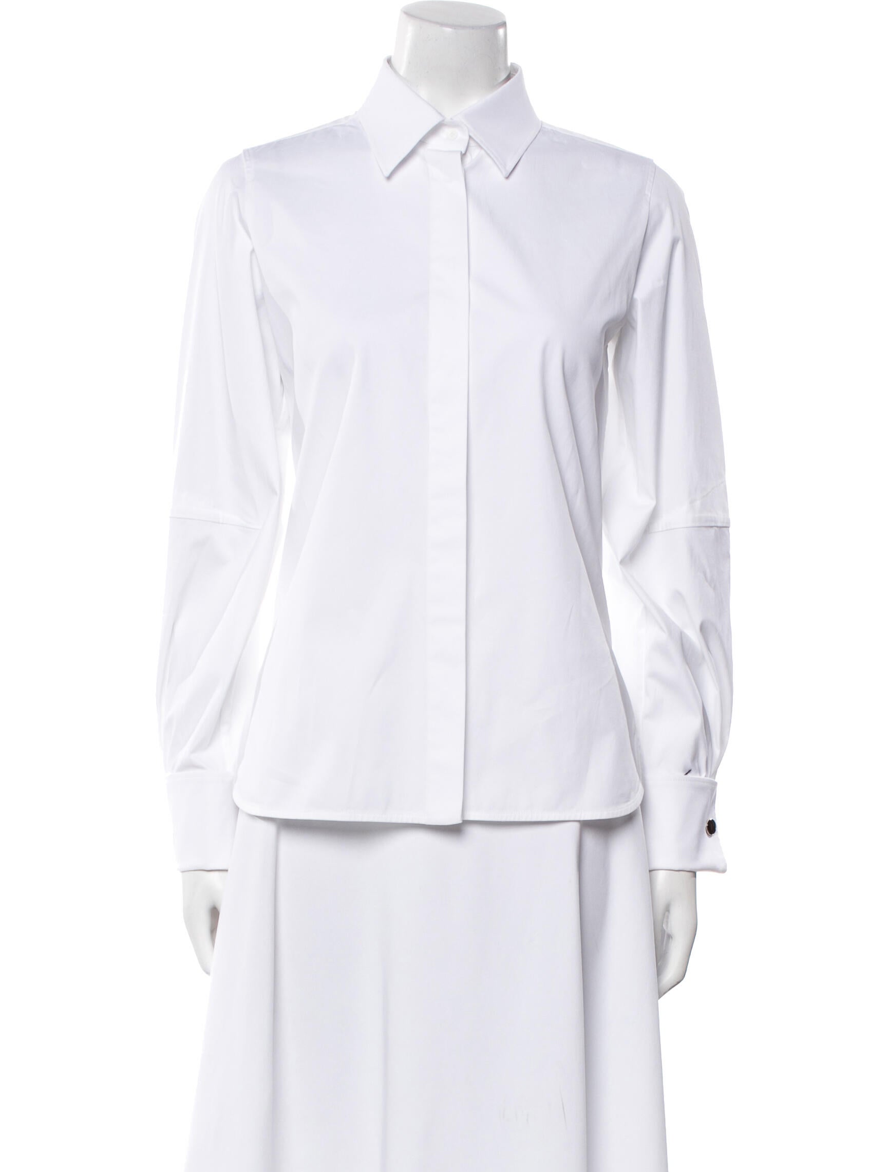 Max Mara Long Sleeve Button-Up Top