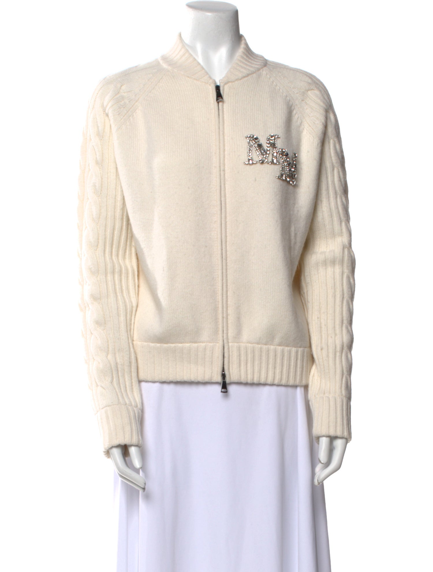 Max Mara Wool Graphic Print Sweater