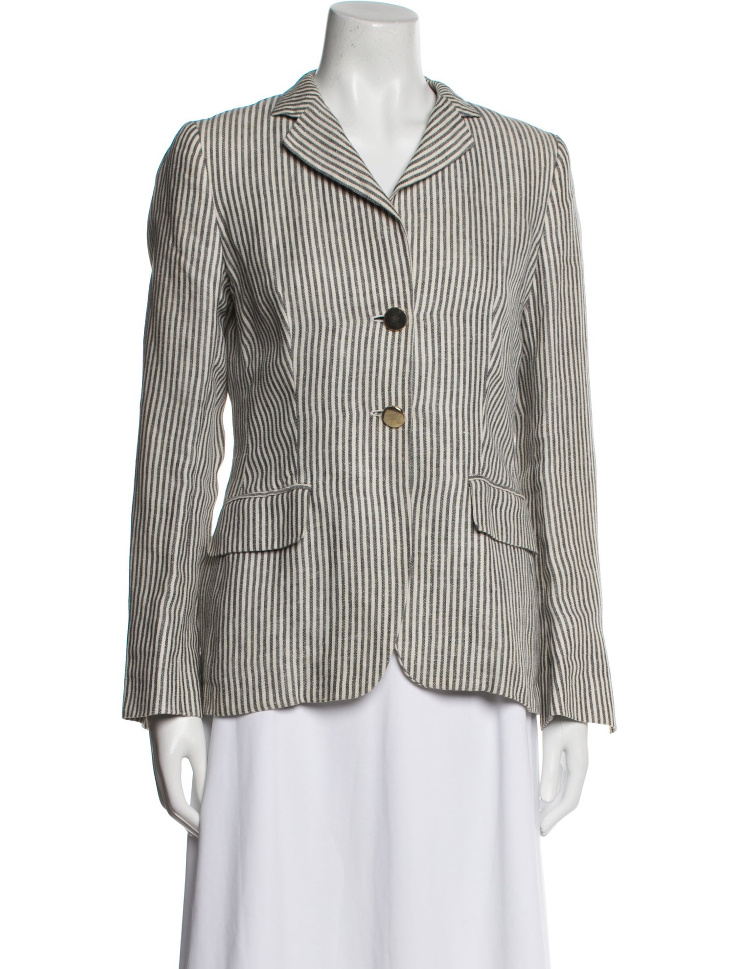 Max Mara Linen Striped Blazer