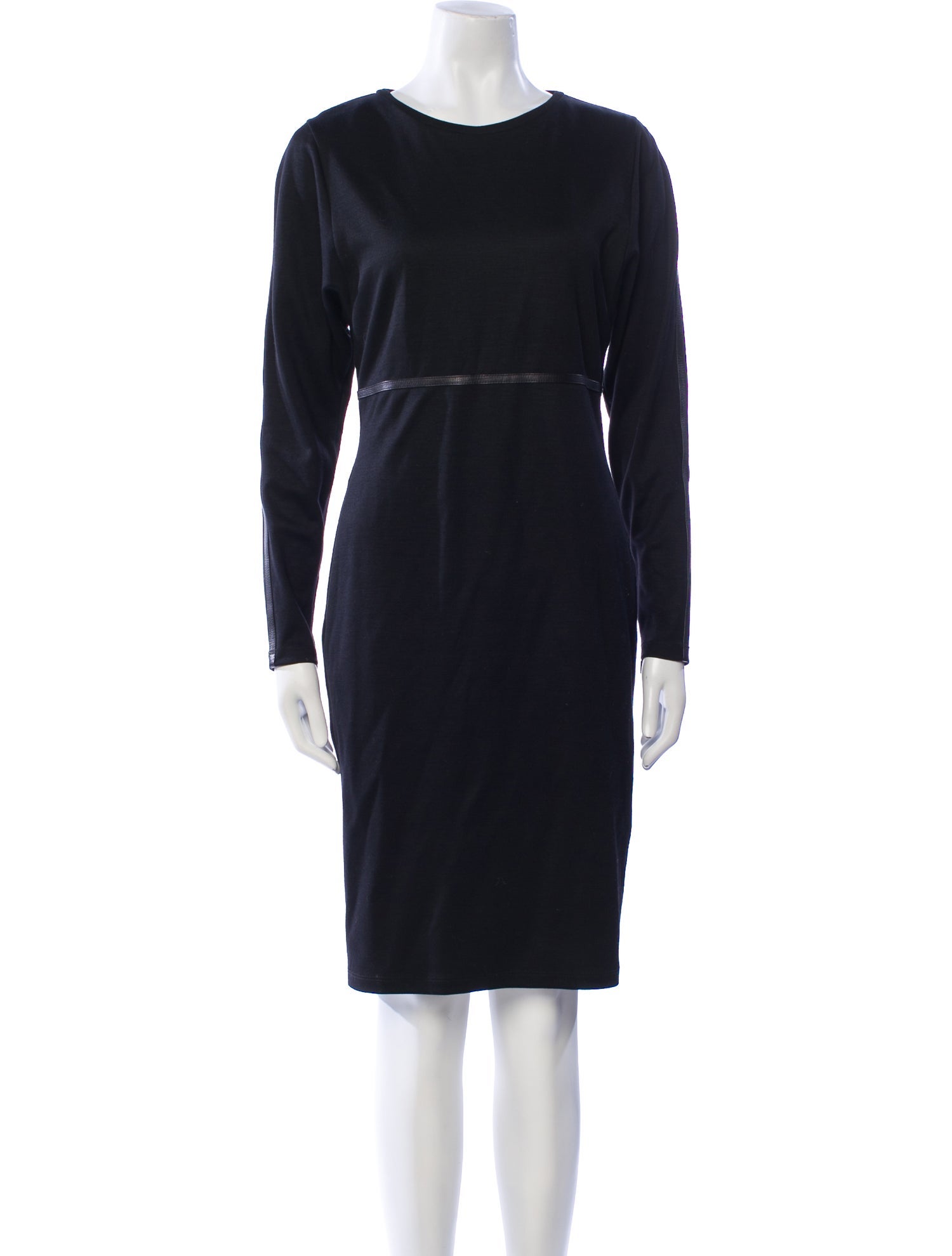Max Mara Virgin Wool Knee-Length Dress