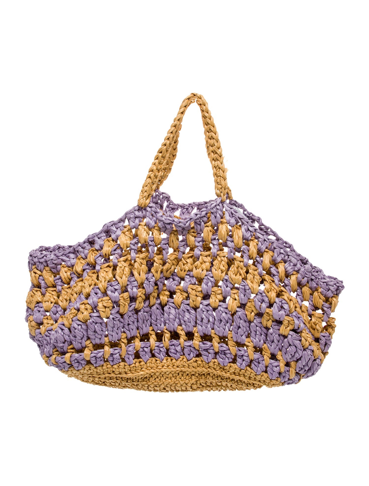 Max Mara Raffia Top Handle Bag