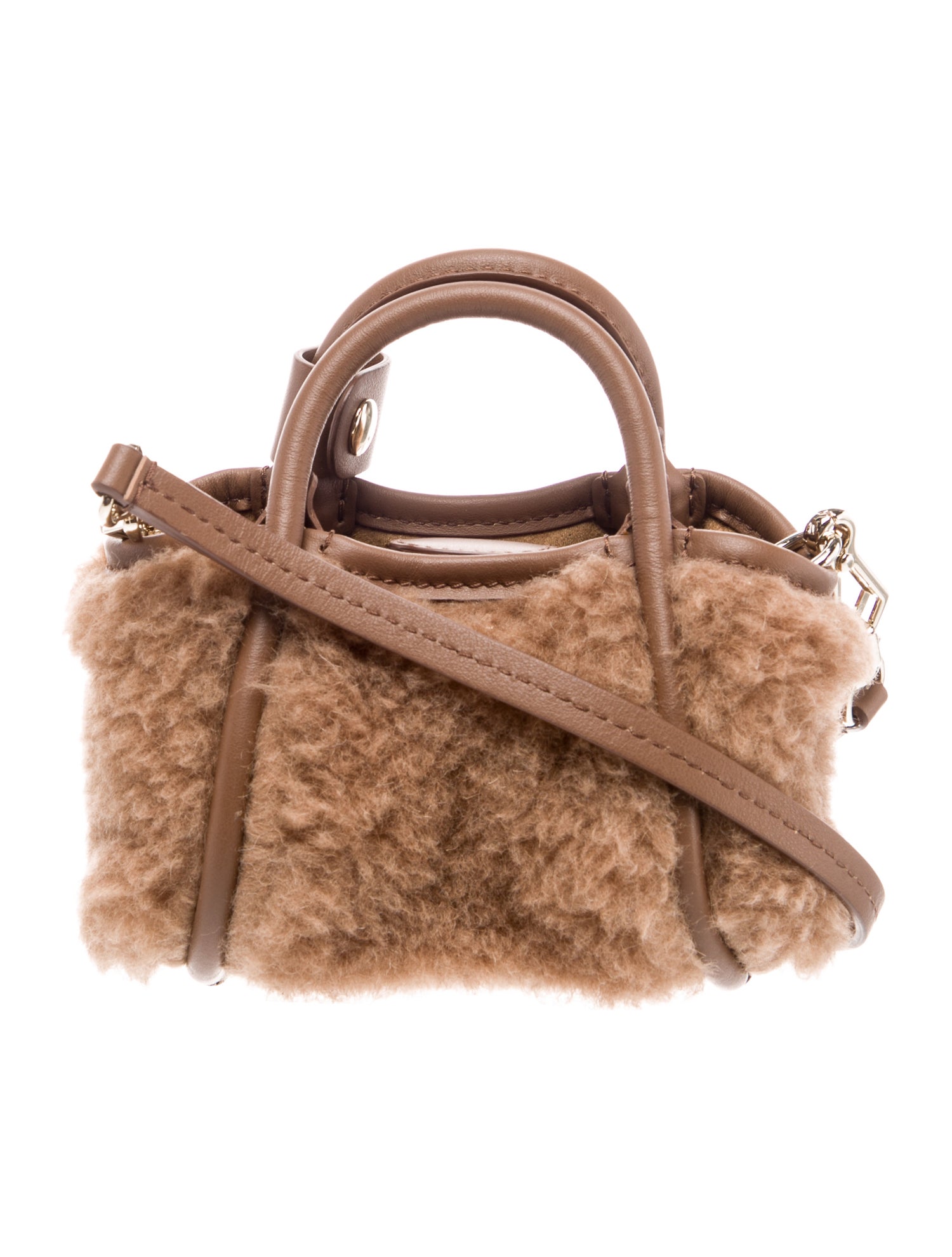 Max Mara Shearling Shoulder Bag
