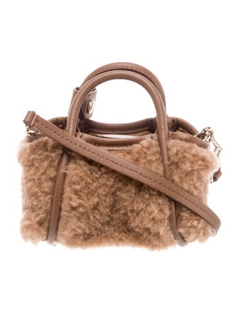 Max Mara Shearling Shoulder Bag