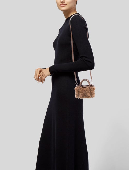 Max Mara Shearling Shoulder Bag