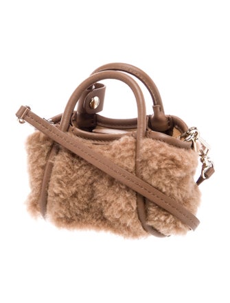 Max Mara Shearling Shoulder Bag