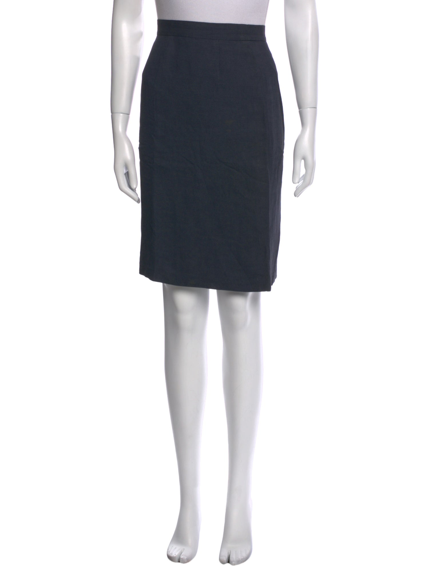 Max Mara Virgin Wool Knee-Length Skirt