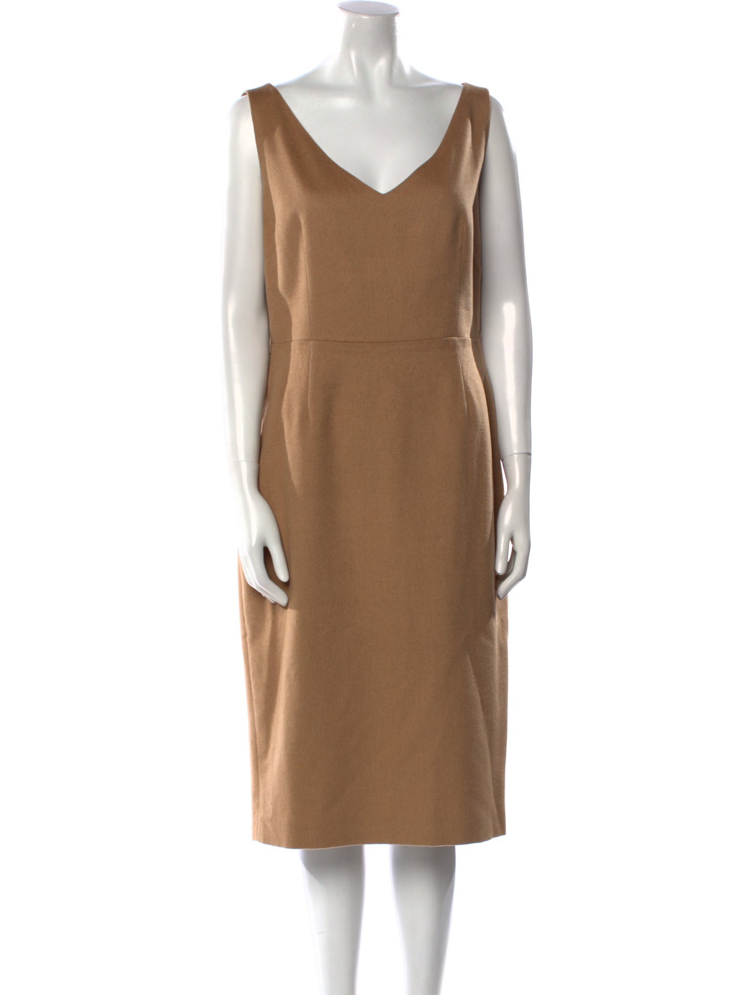 Max Mara V-Neck Midi Length Dress