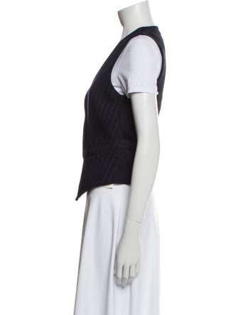 Max Mara Virgin Wool Striped Vest
