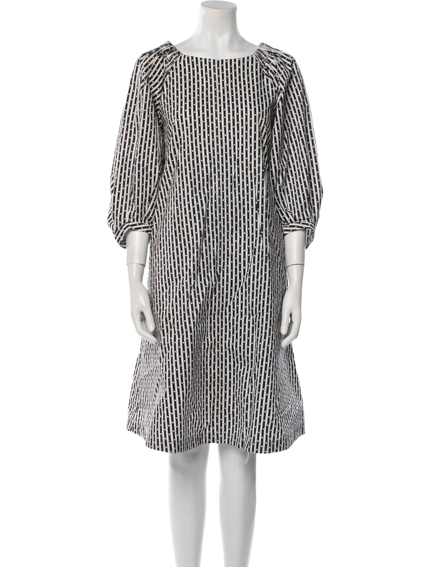 Max Mara Striped Knee-Length Dress