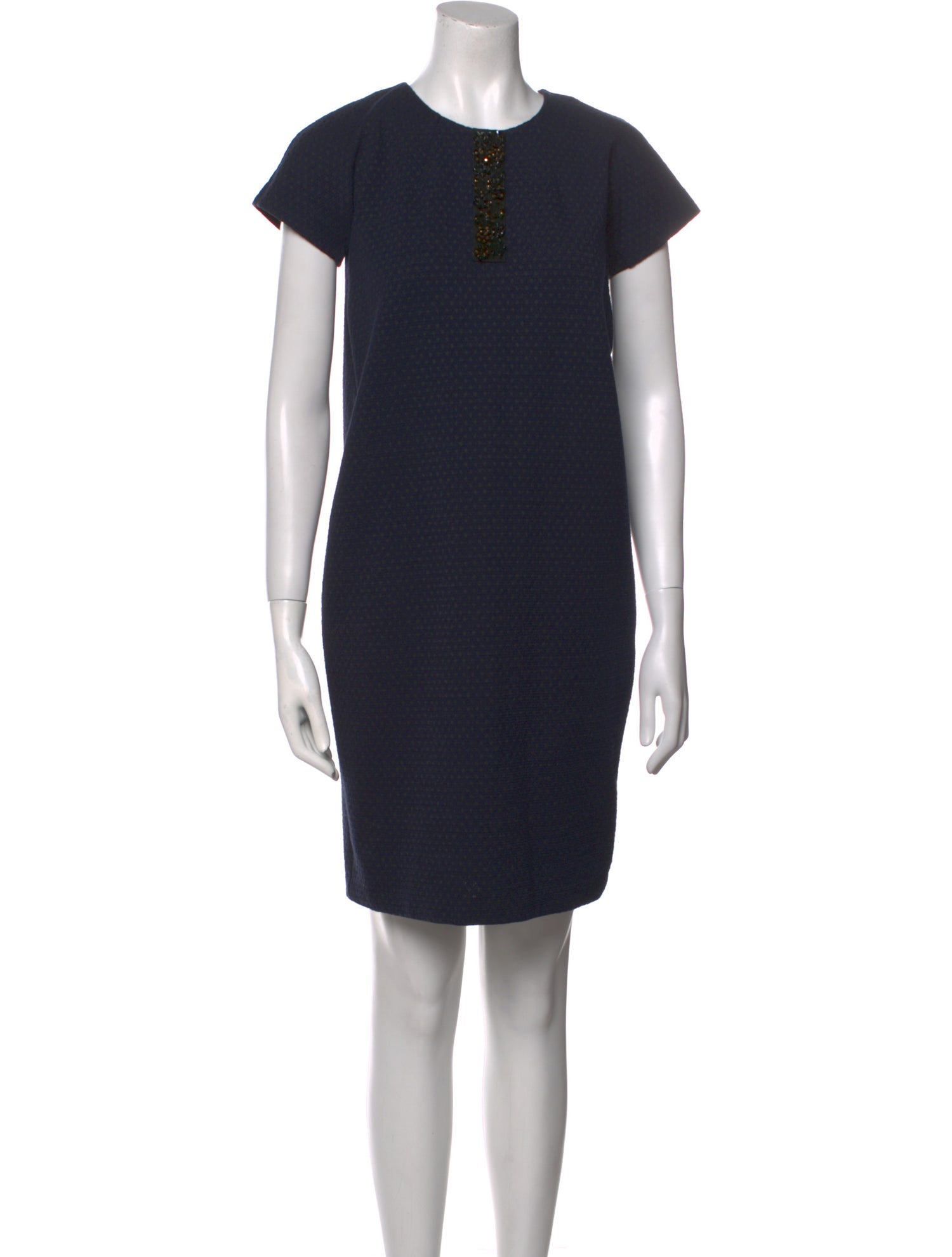 Max Mara Crew Neck Knee-Length Dress