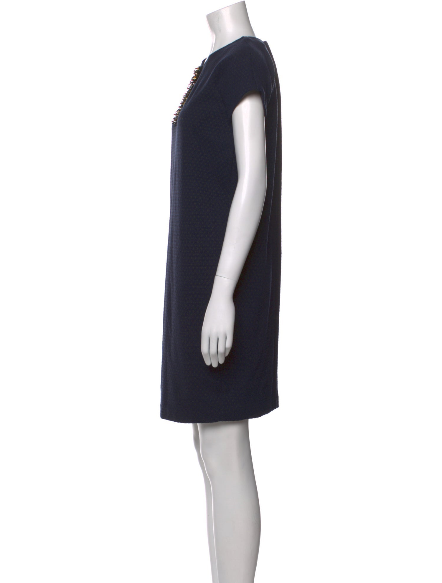 Max Mara Crew Neck Knee-Length Dress