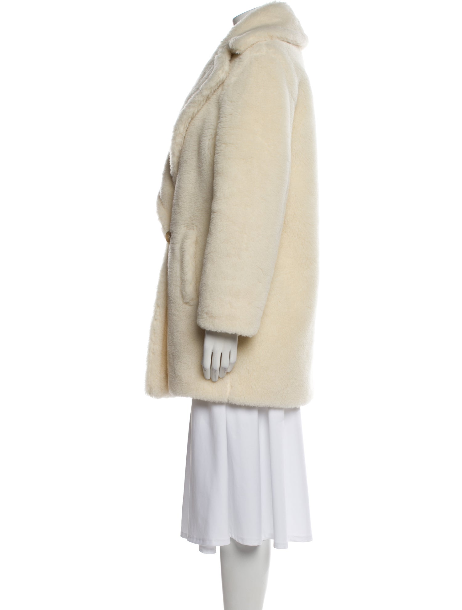 Max Mara Alpaca Faux Fur Coat