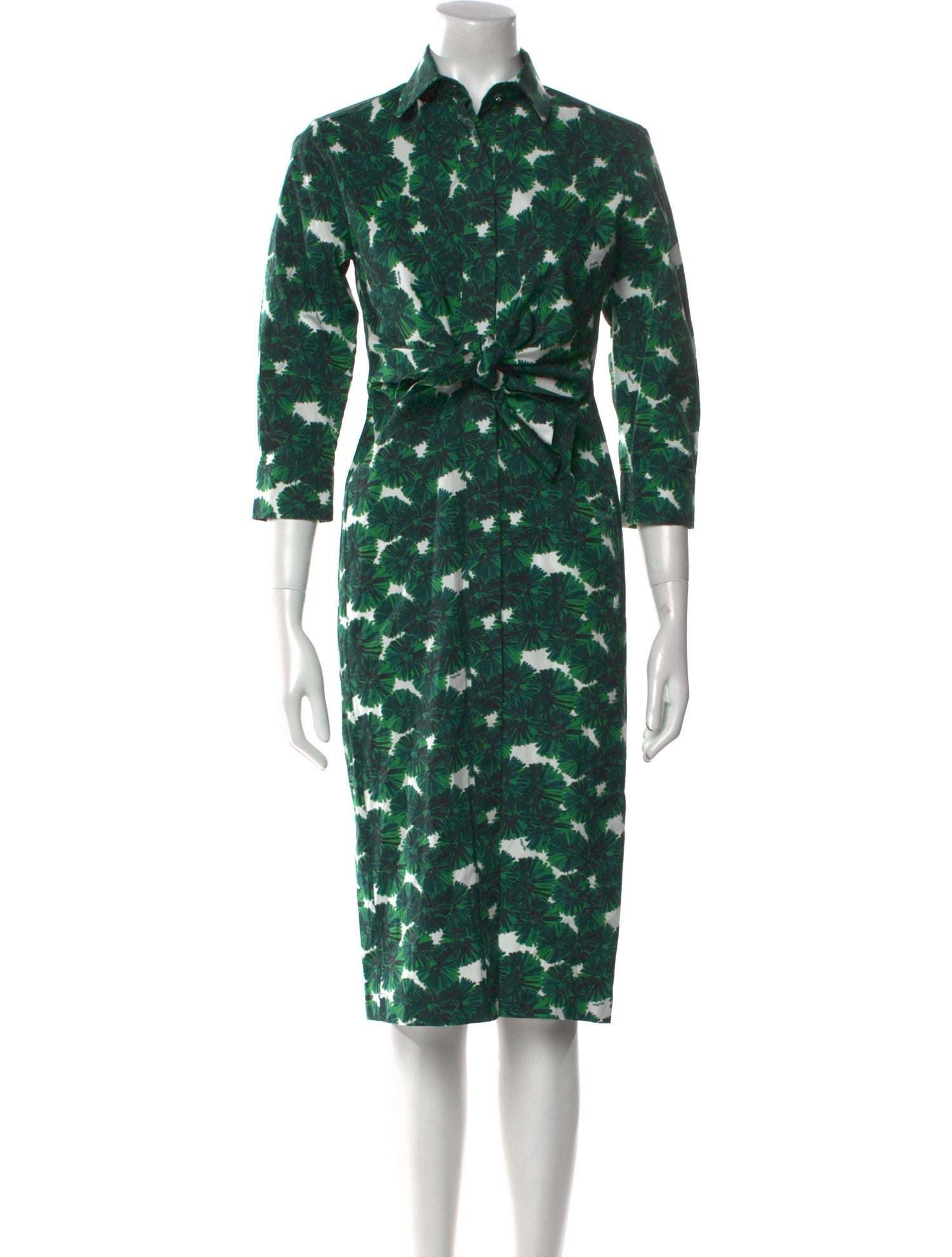 Max Mara Printed Midi Length Dress