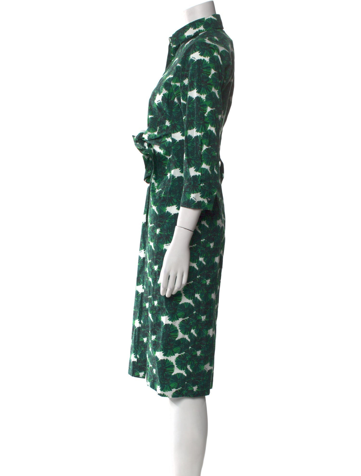 Max Mara Printed Midi Length Dress
